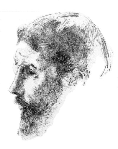 Retrato de Bonnard (Prueba de artista) de Odilon Redon